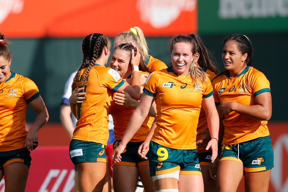 Both Sevens sides have ended day one undefeated. Photo: Mike Lee/World Rugby