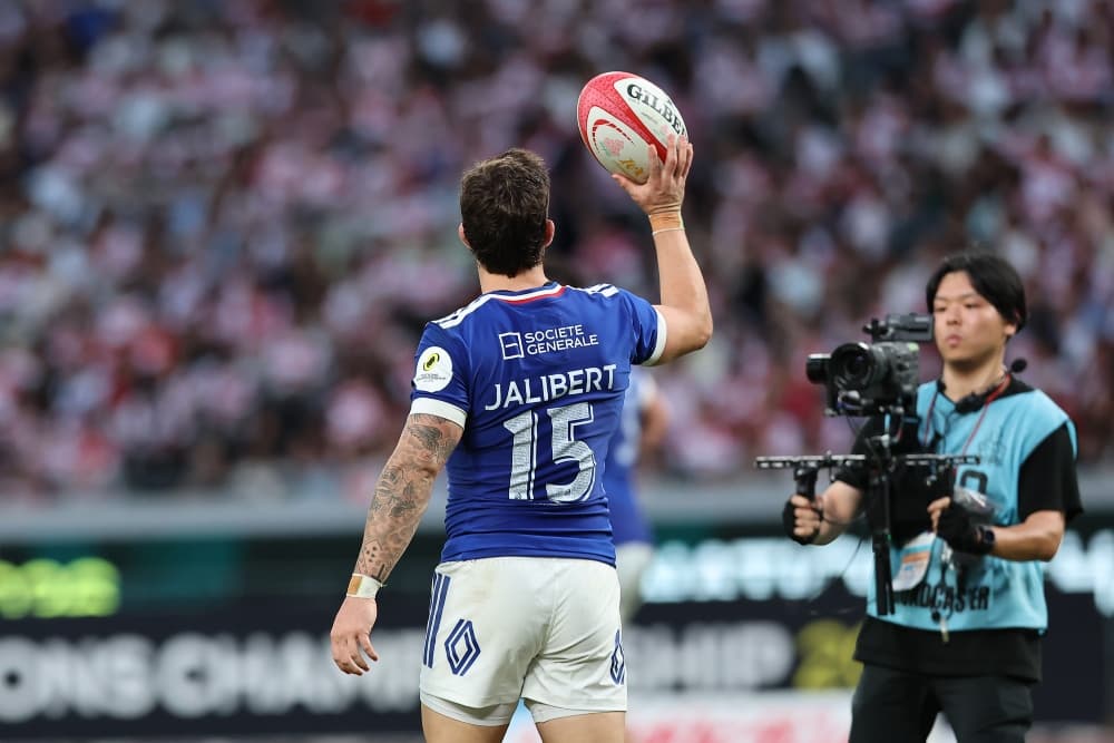 Matthieu Jalibert got a double as France cruised past Japan. Photo: Getty Images