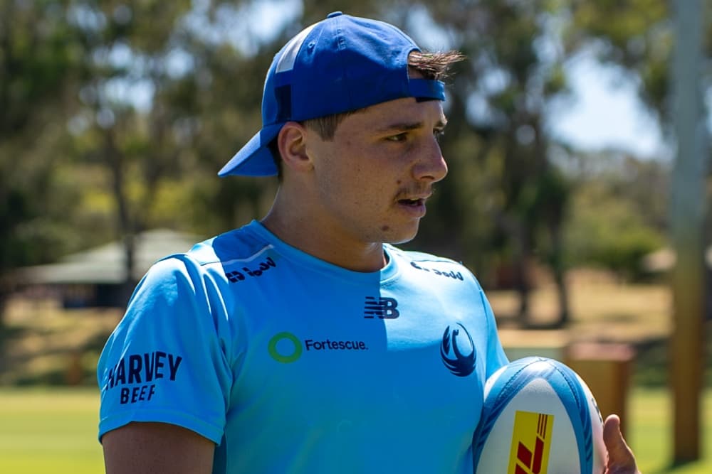 Perth-born Nathan Hastie is eager to pull on the gold jersey after returning from NZ. Photo: Western Force Media