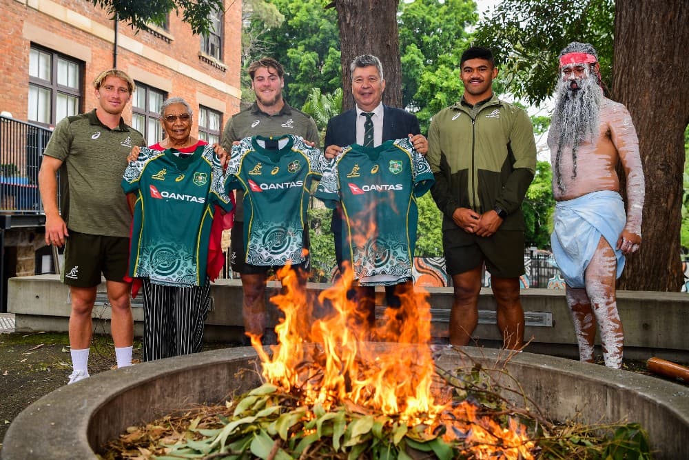Indigenous Wallaby Lloyd Walker has urged his former team to use the ball. Photo: Stu Walmsley/Rugby Australia