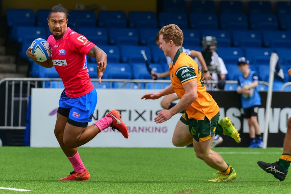 Henry Hutchison playing for the Classic Wallabies at the Hong Kong Tens. Photo: Supplied