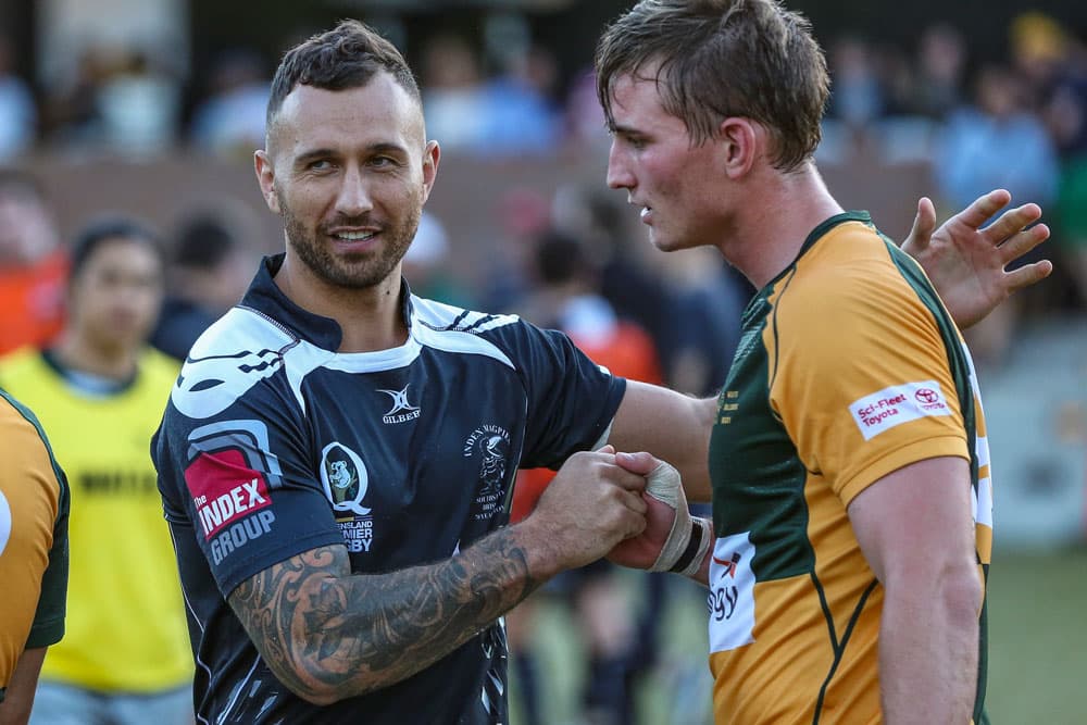 Quade Cooper will make his comeback this weekend. Photo: QRU Media Unit/.Brendan Hertel