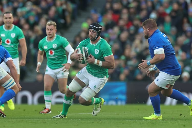 Leinster captain Caelan Doris could miss the British and Irish Lions' tour of Australia with a shoulder injury. Photo: Getty Images