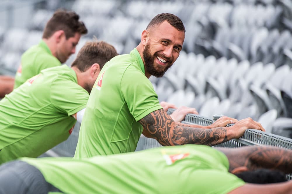Cooper is happy being back in Australia. Photo: ARU Media.Stu Walmsley