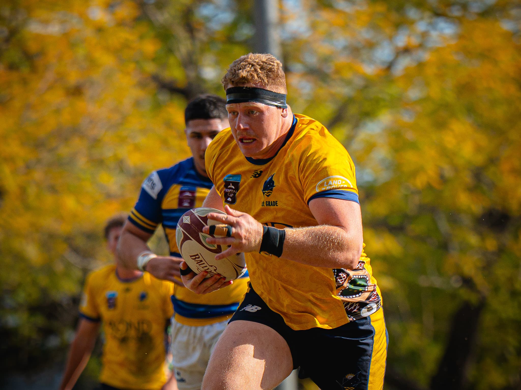 Bond University prop Harrison Usher on the way to the tryline against Easts in last year's preliminary final. Photo: Neha Kumar
