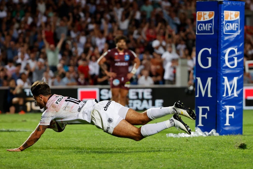 France flyhalf Romain Ntamack powered Toulouse to victory in their Top14 opener. Photo: Romain Perrocheau/ AFP