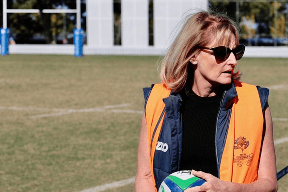 Rugby Australia Board Director Karen Penrose at the Old Barker Rugby Club | Supplied