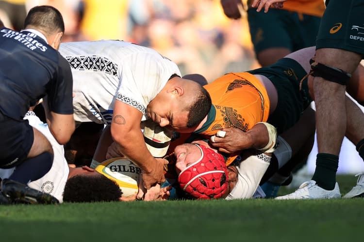 Harry Wilson scored the winner as the Wallabies came home late for the win. Photo: Getty Images