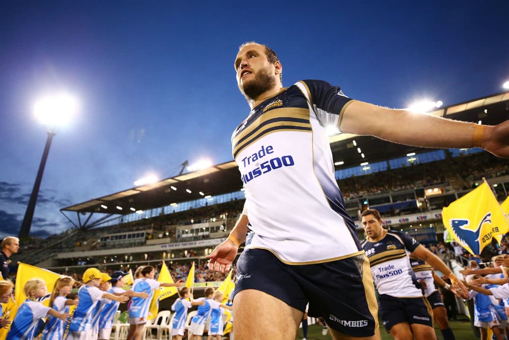 Ben Alexander will be the most capped Brumby of all time when he comes off the bench tomorrow night. Photo: Getty Images