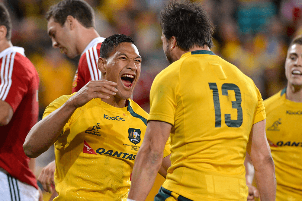 Israel Folau starred on his Wallabies debut. Photo: Getty Images