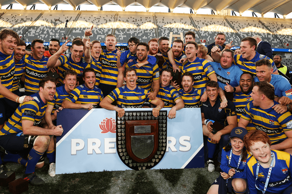 Sydney Uni celebrate their victory over Warringah in Parramatta. Photo: Karen Watson