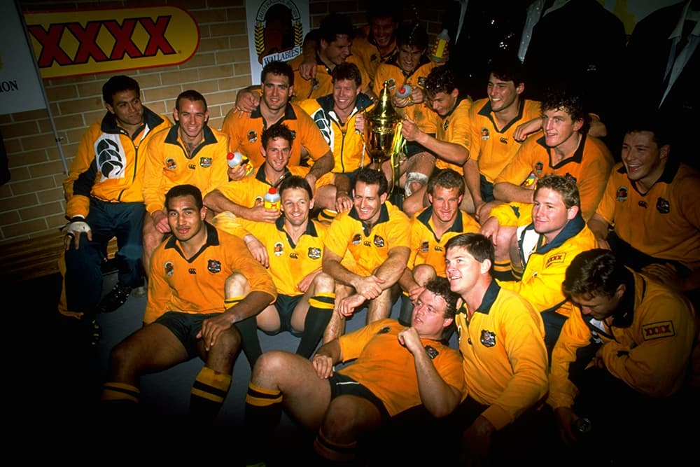 The 1991 jersey behind the switch back to gold