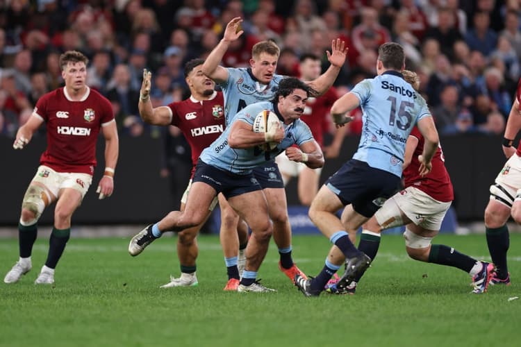 Charlie Gamble was excellent for the NSW Waratahs against the Lions. Photo: Getty Images