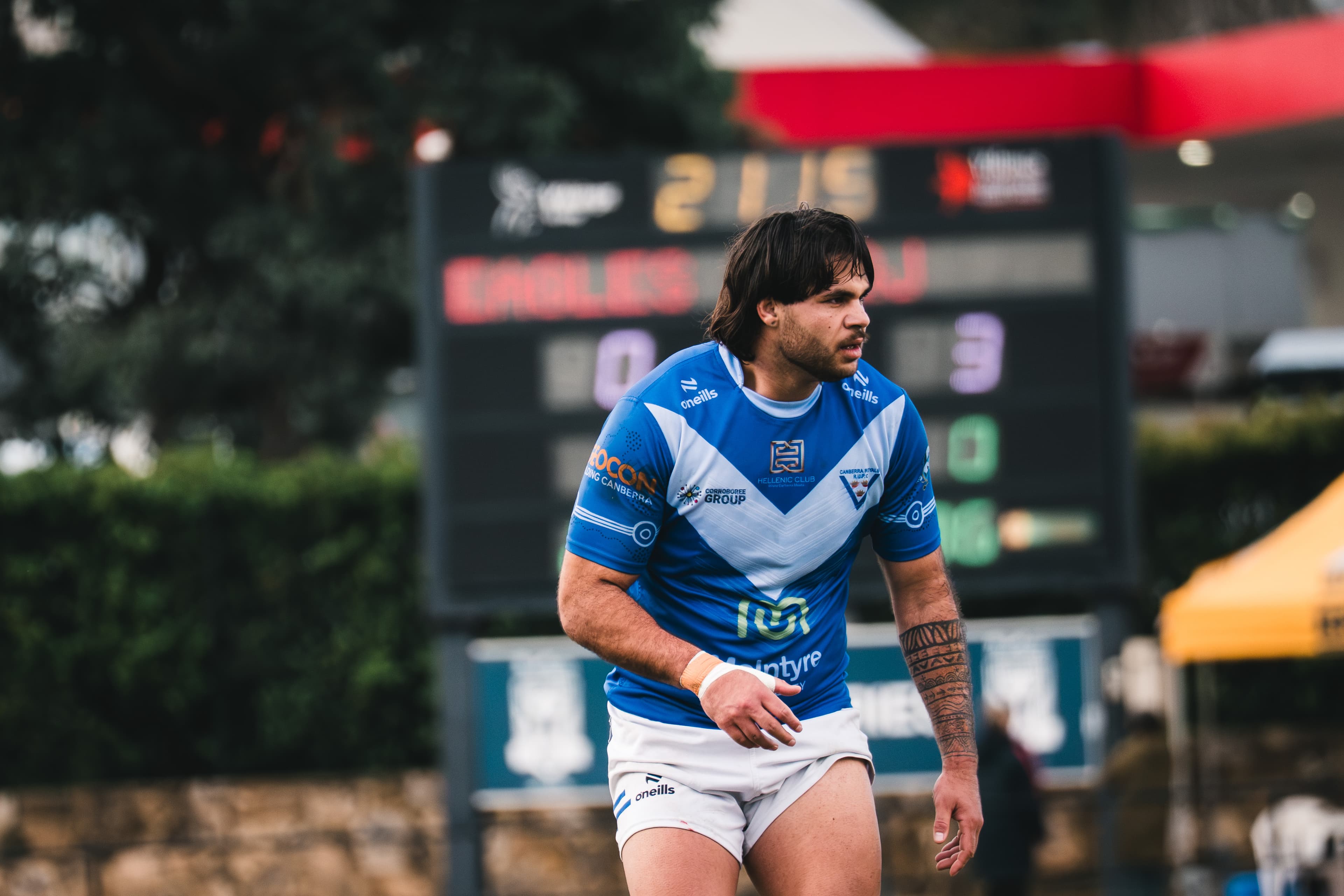 Jarrah McLeod in action for the Canberra Royals in the Elimination Final at Viking Park.
