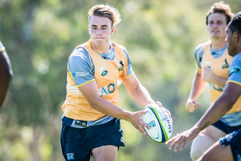 Jordan Jackson-Hope debuted for the Brumbies on Friday night. Photo: ARU Media/Stu Walmsley