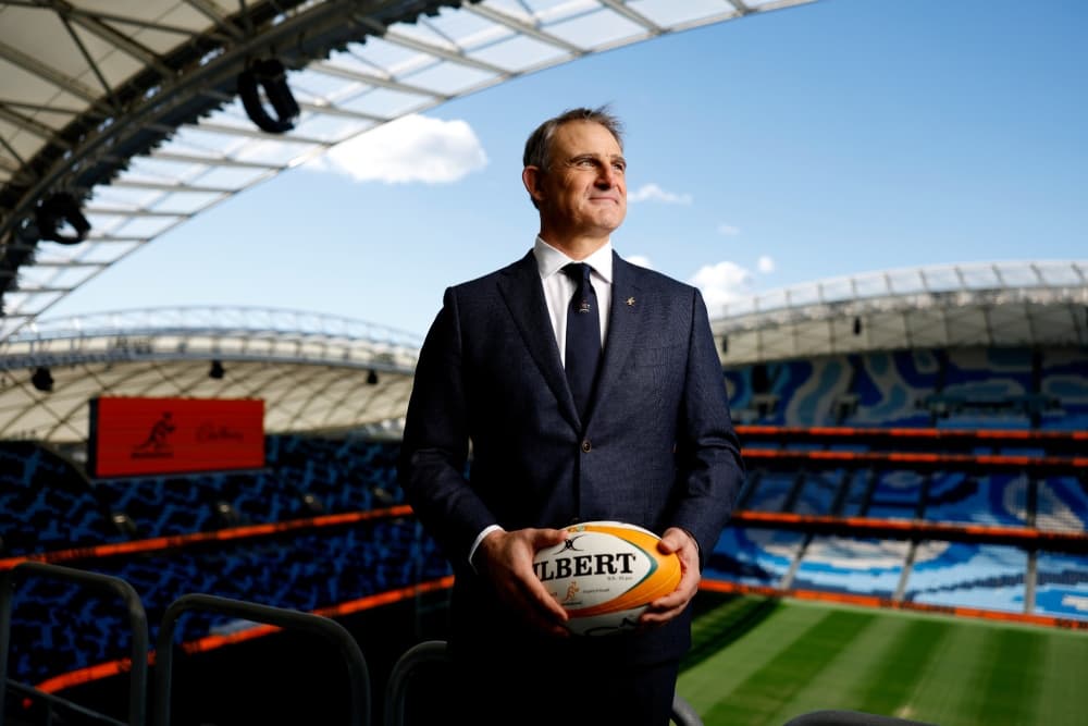 Defence coach Scott McLeod is focused on helping the Wallabies go after the ball. Photo: Getty Images