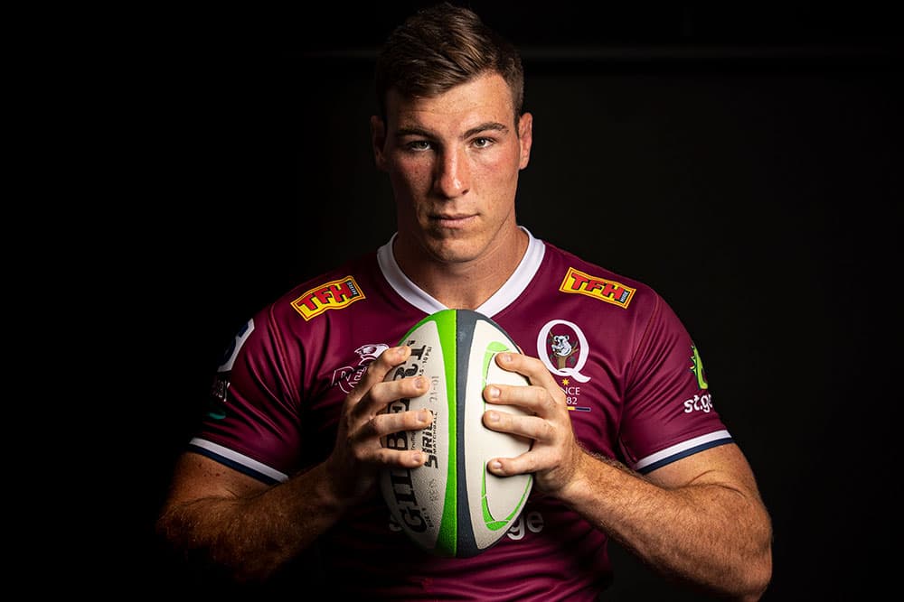 Reds lock Ryan Smith. Photo: Brendan Hertel, QRU