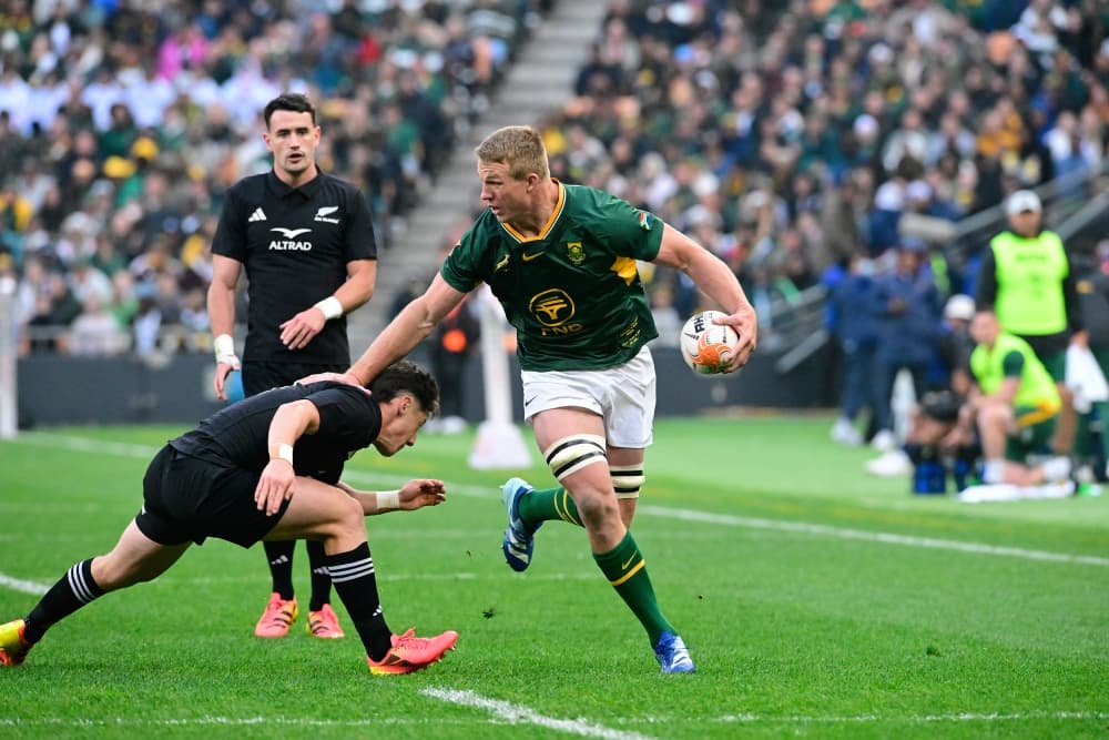 The Springboks edged ahead 2-1 in the series against New Zealand. Photo: Getty Images