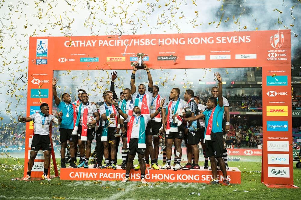 Victory! Four in a row for Fiji. Photo: Getty Imgaes