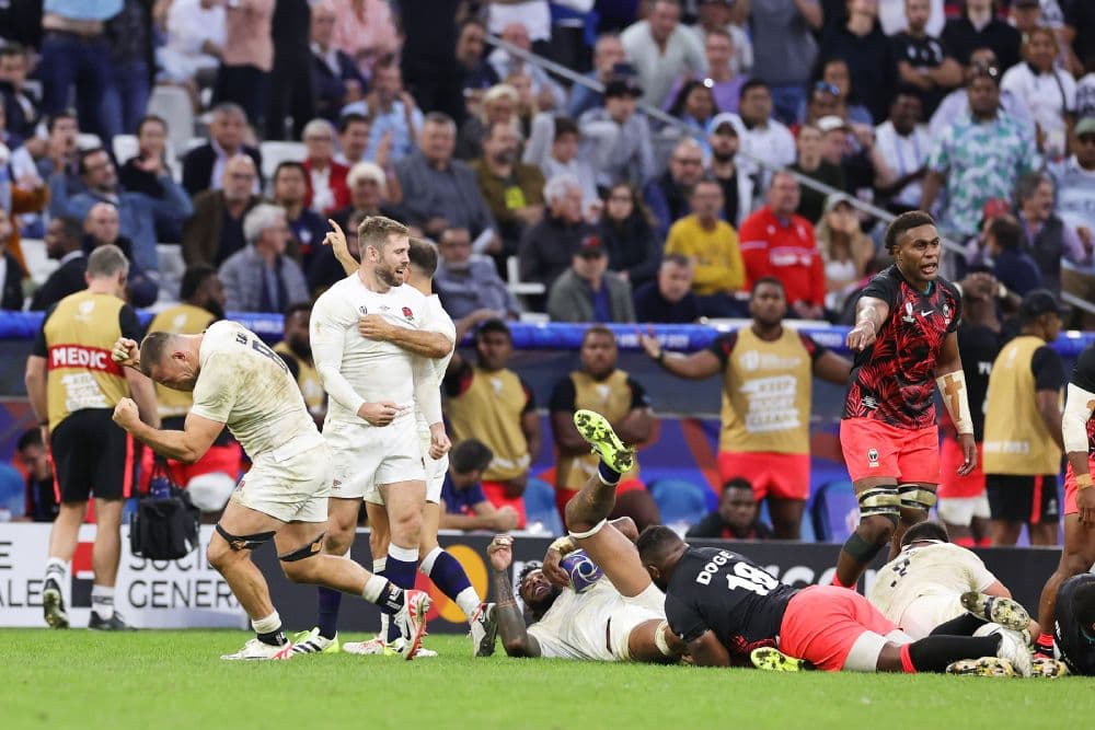 England have struck late for a 30-24 win over Fiji. Photo: Getty Images