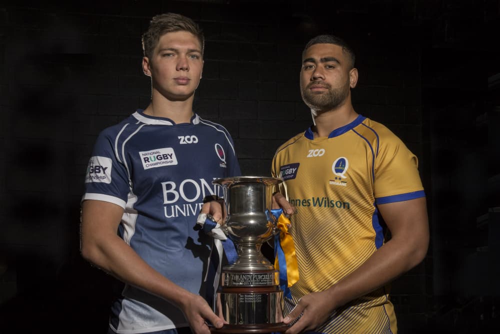 Harry Hockings and Lukhan Tui will star for their NRC sides on Saturday. Photo: QRU Media/Brendan Hertel