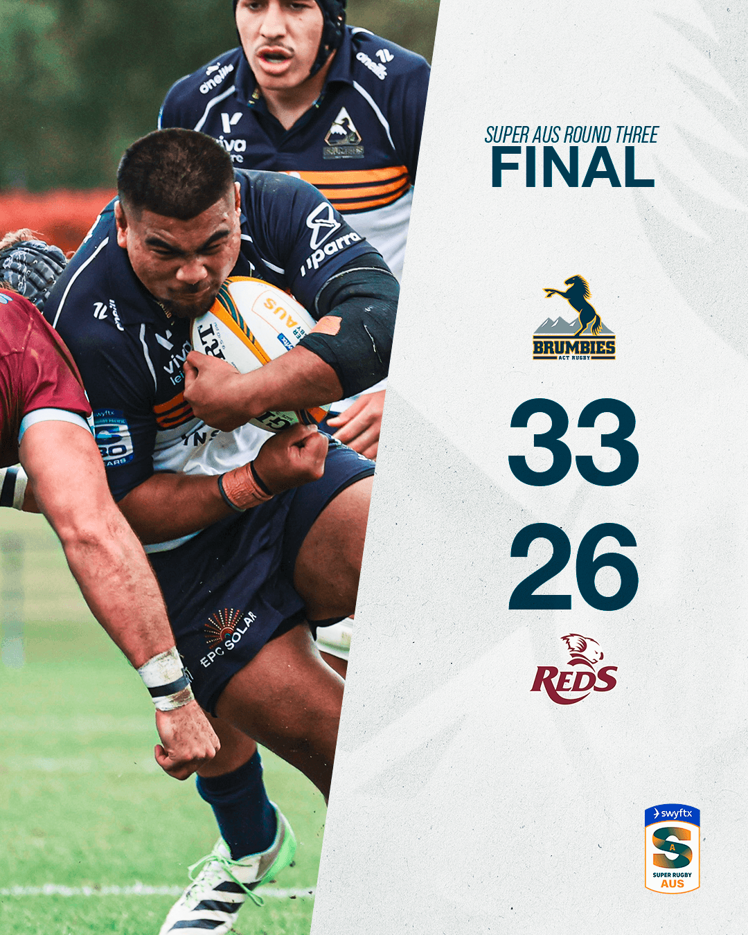 ACT Brumbies vs Queensland Reds