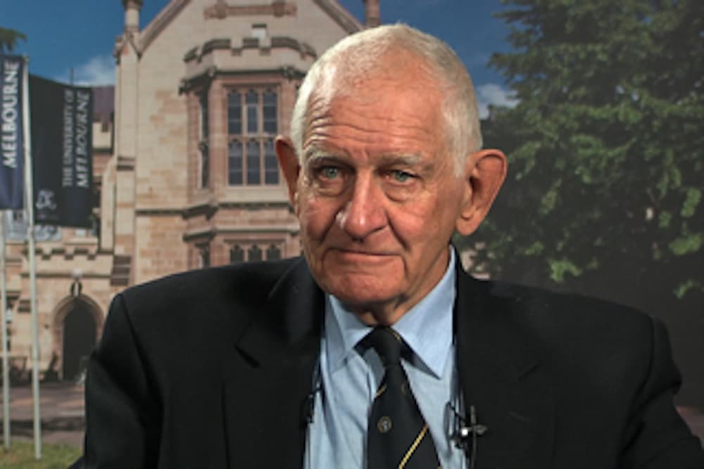 Geoff Vaughan has passed away. Photo: Melbourne Uni Rugby Club