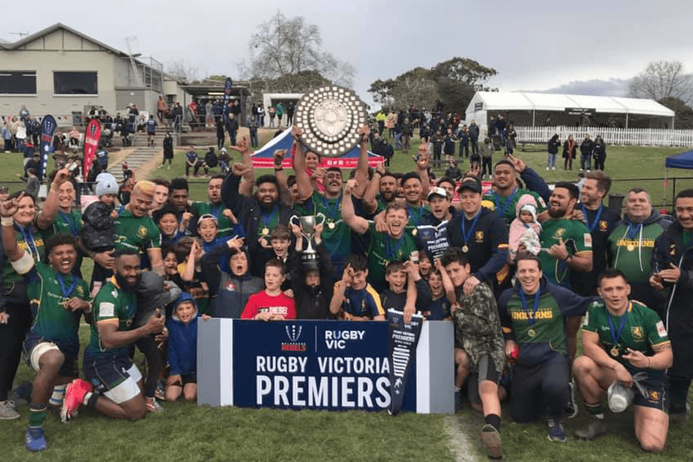Melbourne took a second straight Dewar Shield title last weekend. Photo: Rugby Victoria