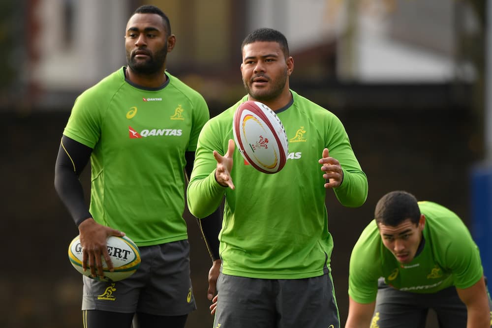 Tolu Latu dedicated his Wallabies debut cap to his mum Sharon. Photo: Getty Images
