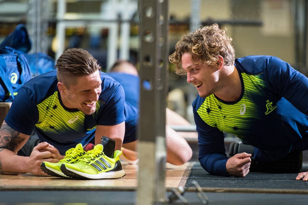 Sean McMahon and Michael Hooper will go head-to-head on Sunday. Photo: ARU Media/ Stu Walmsley
