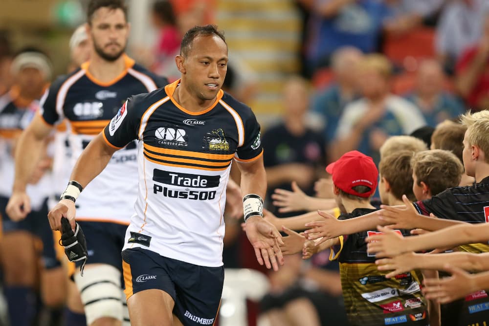 Brumbies captain Christian Lealiifano runs out. Photo: Getty Images