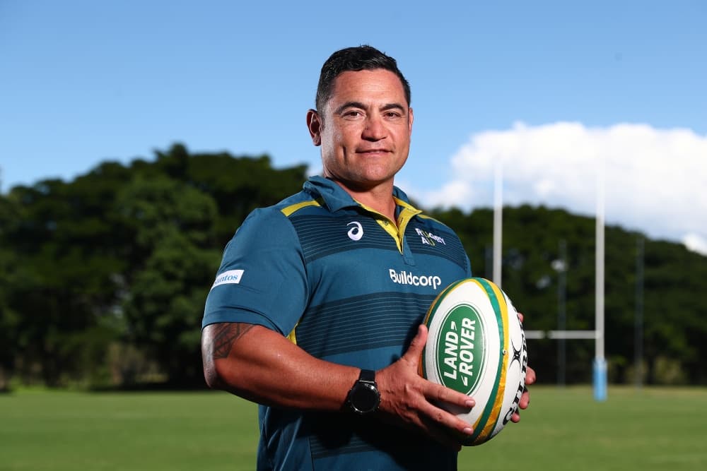 Aussie-born Sione Fukofuka is out to take down the Wallaroos with the USA. Photo: Getty Images
