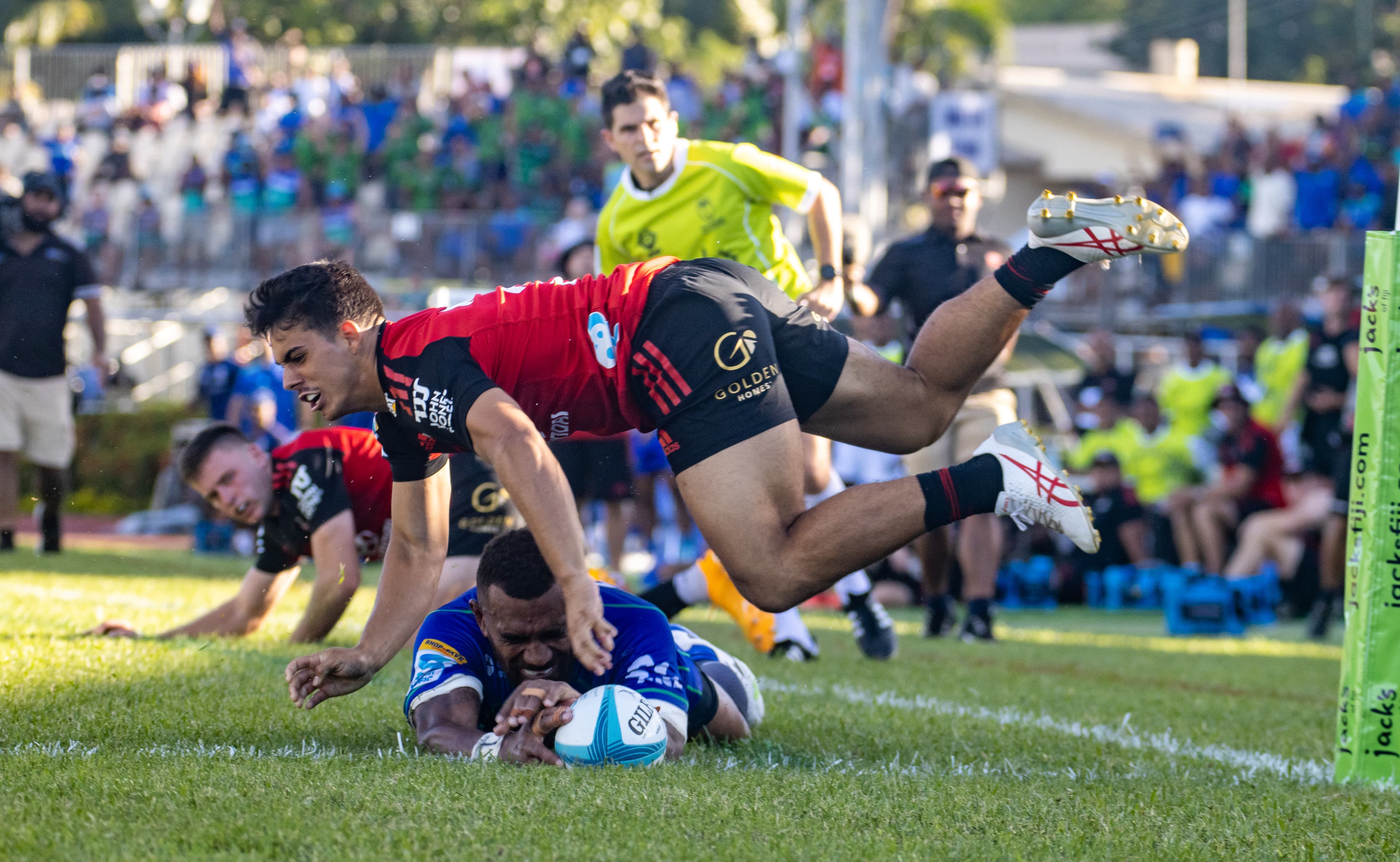 The Fijian Drua have stunned the Crusaders. Photo: Getty Images
