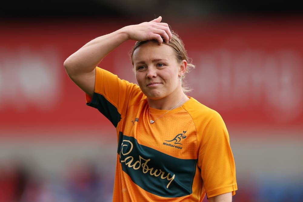 Piper Flynn credits mentor Shannon Parry for helping her achieve her Wallaroos dream. Photo: Getty Images