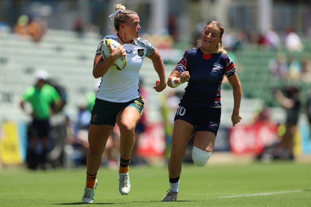 The action gets underway at the 2026 Perth SVNS. Photo: Getty Images