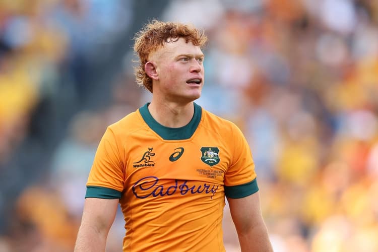 Tane Edmed reflects on his 'rollercoaster' year as he prepares to start in a Bledisloe Cup Test, potentially. Photo: Getty Images