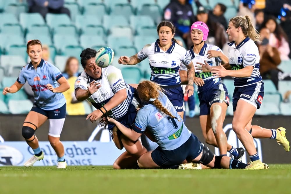 The Blues and NSW Waratahs put on an entertaining contest last night. Photo: Getty Images