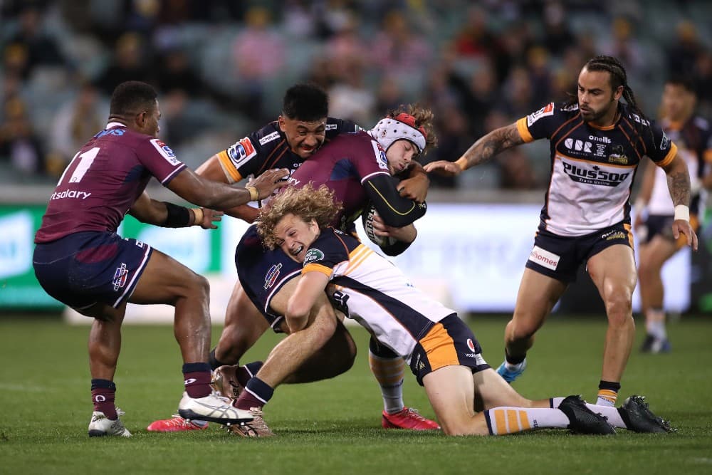 Fraser McReight is putting pressure on Michael Hooper's stranglehold over the No.7 jersey. Photo: Getty Images