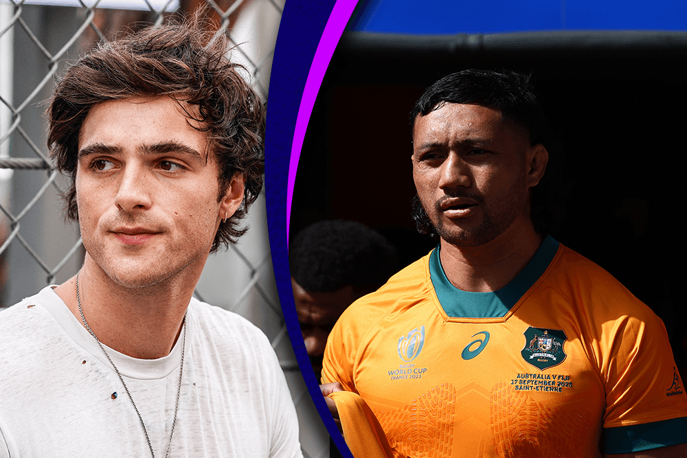 Rob Leota reflects on his bond with former teammate and Hollywood star Jacob Elordi. Photo: Getty Images/AFP