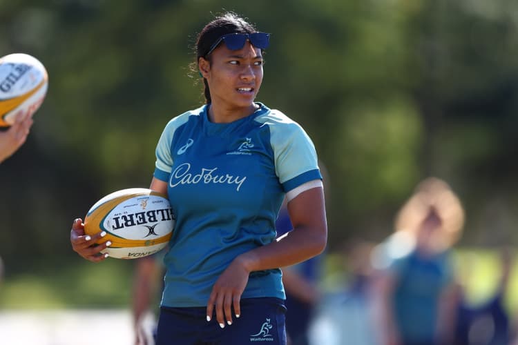 Wallaroos call-up Manu'a Moleka said there was plenty of tears shed in the build-up to her World Cup departure. Photo: Getty Images