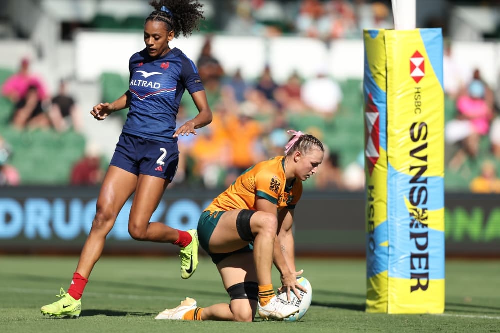 Maddison Levi scored yet another hat-trick as Australia demolished France. Photo: Getty Images