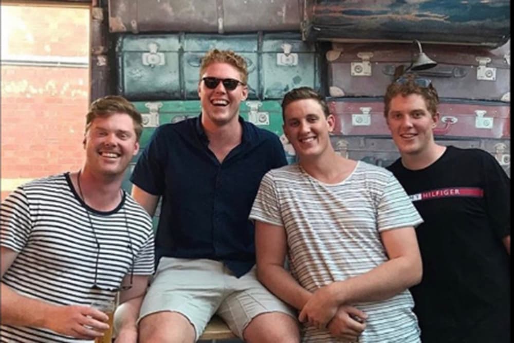 The Jeffries brothers (from left)...Ben, Sam, Nick and Tom | Supplied