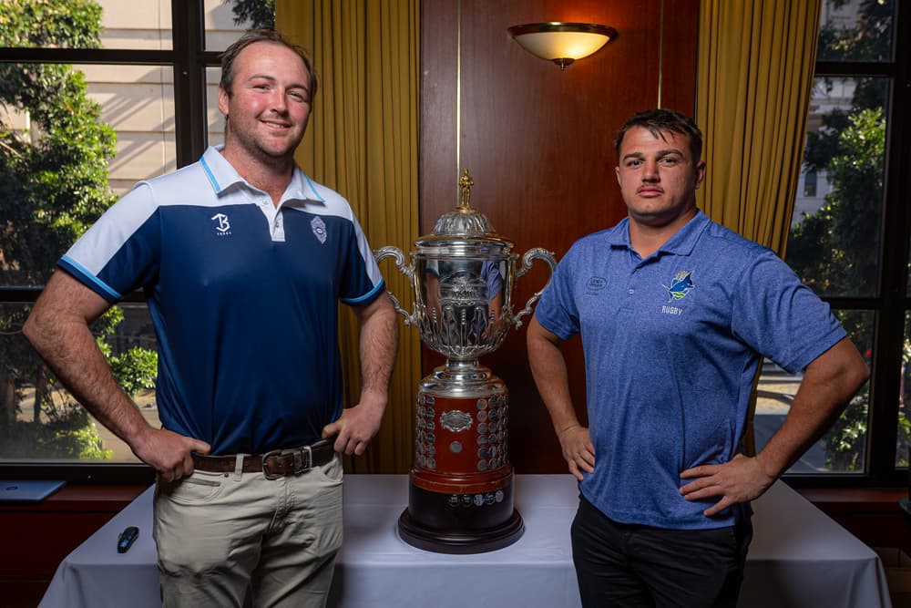 Eyes on the prize...Brothers captain Will Wilson (left) and Bond University captain Tyler Campbell 