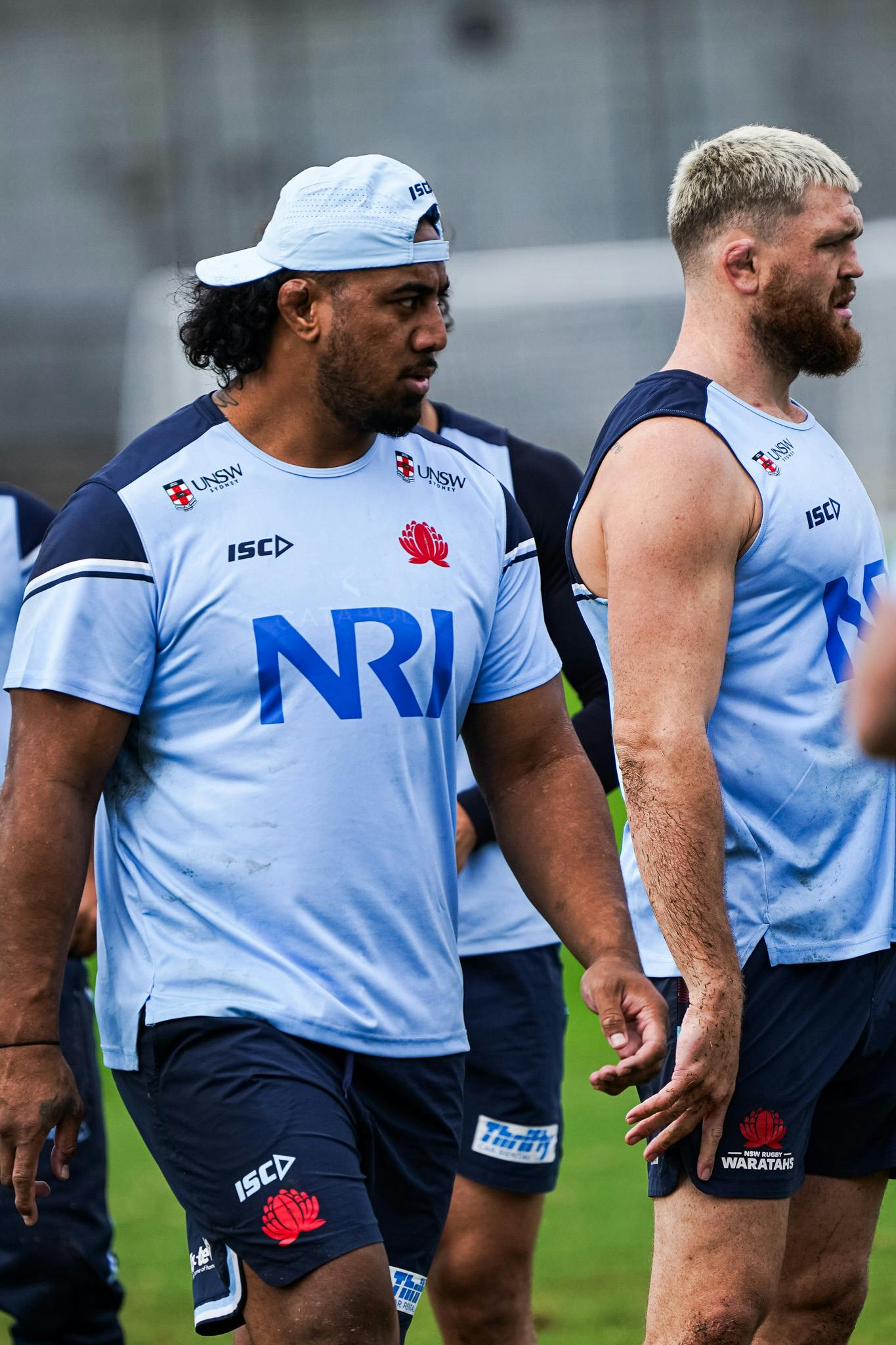 Pone Fa'amausili in sky blue colours as he joins the Waratahs on a loan deal. Photo: NSW Waratahs Media
