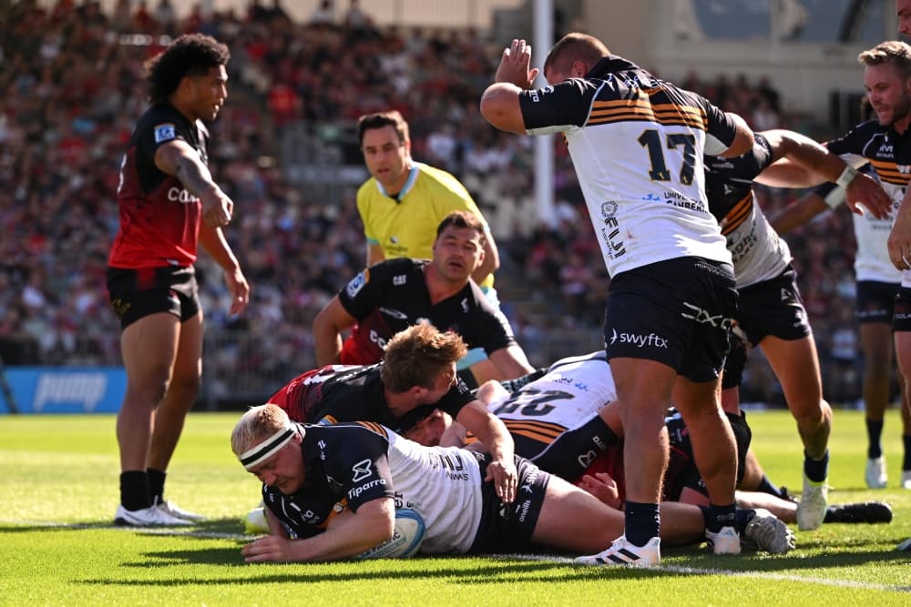 Liam Bowron and the Brumbies are enjoying their week off before their finals push begins. Photo: Getty Images