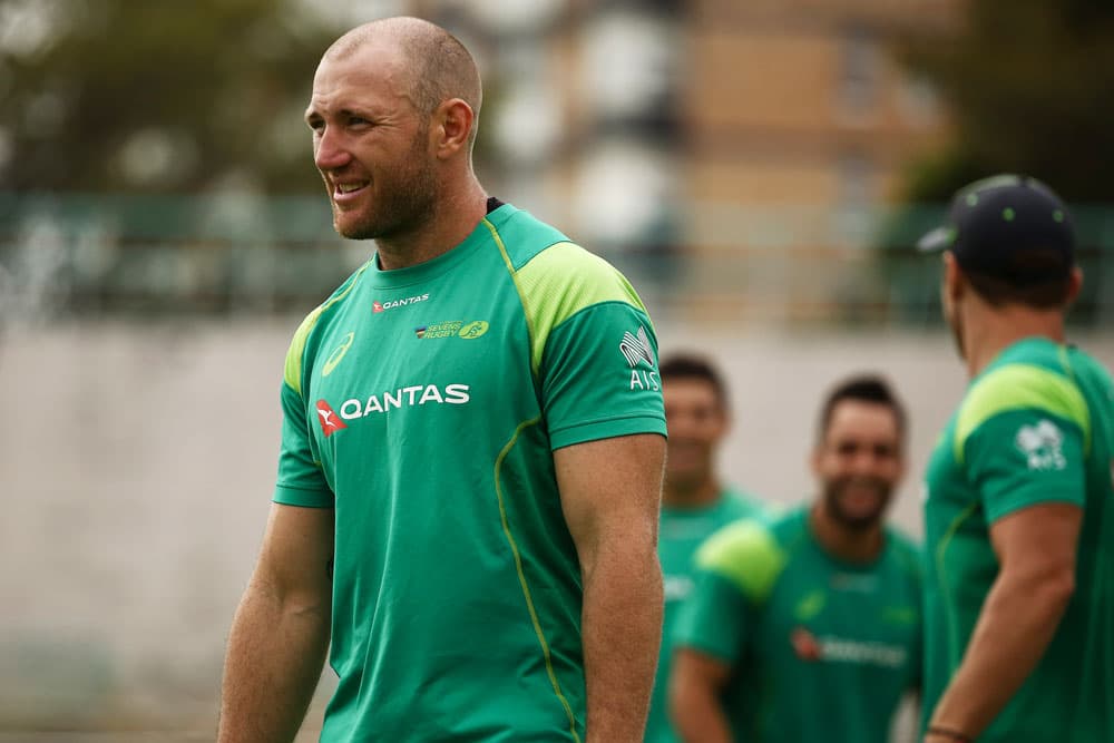 James Stannard has left hospital this morning. Photo: Rugby AU/Karen Watson