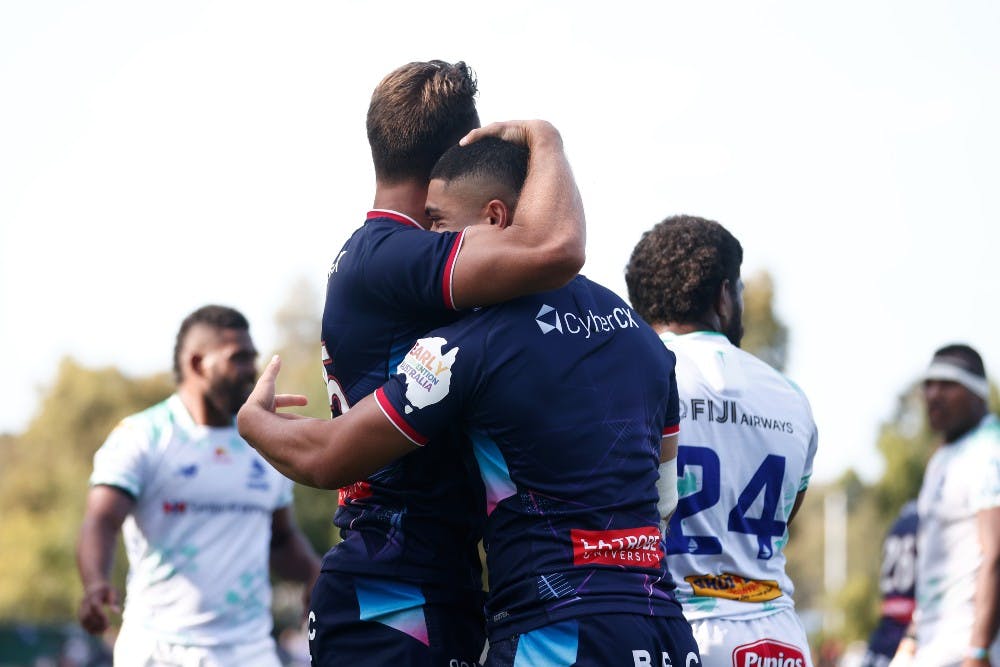 The Melbourne Rebels have produced a comeback win over the Drua. Photo: Getty Images