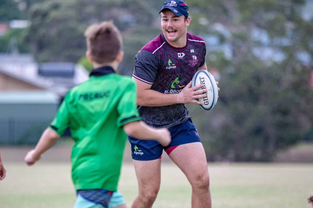 Harry Wilson is set to be named to make his Super Rugby debut. Photo: QRU Media/Brendan Hertel