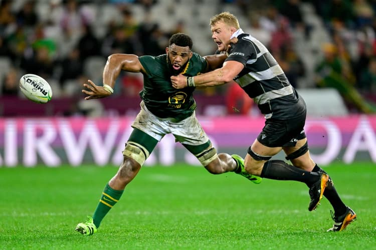 Vincent Tshituka makes his official debut for South Africa. Photo: Getty Images