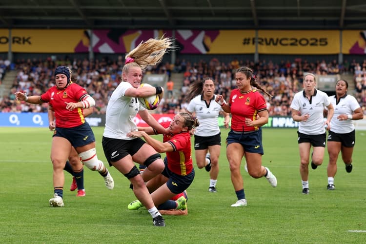 Jorja Miller starred for the Black Ferns as they took down Spain. Photo: Getty Images